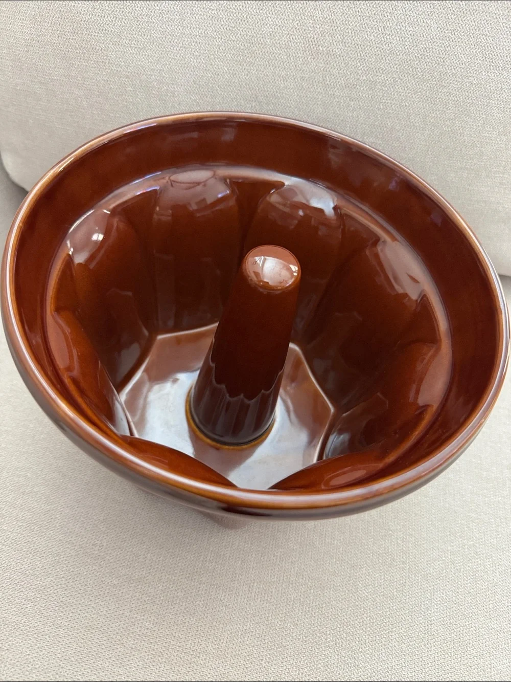 Williams-Sonoma Monkey Bread Mold Brown Stoneware 2 Qt